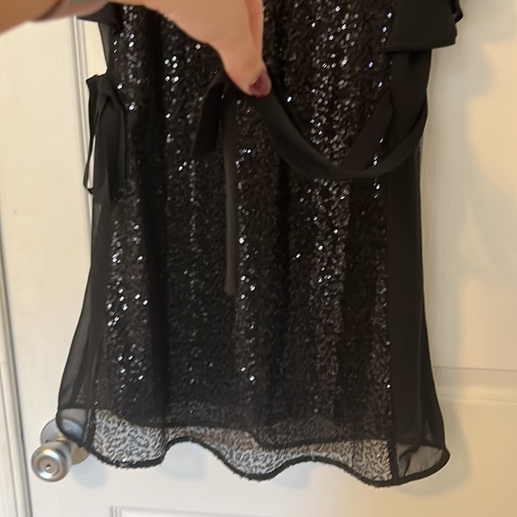 Laundry by Shelli Segal 0P black sequin dress - Picture 3 of 9
